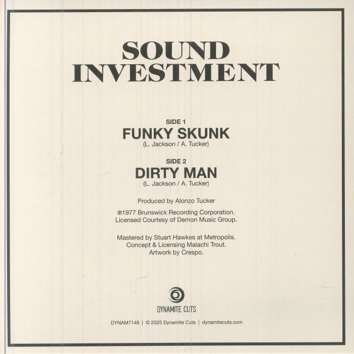 Sound Investment - Funk Skunk / Dirty Man (DYNAM-7148)