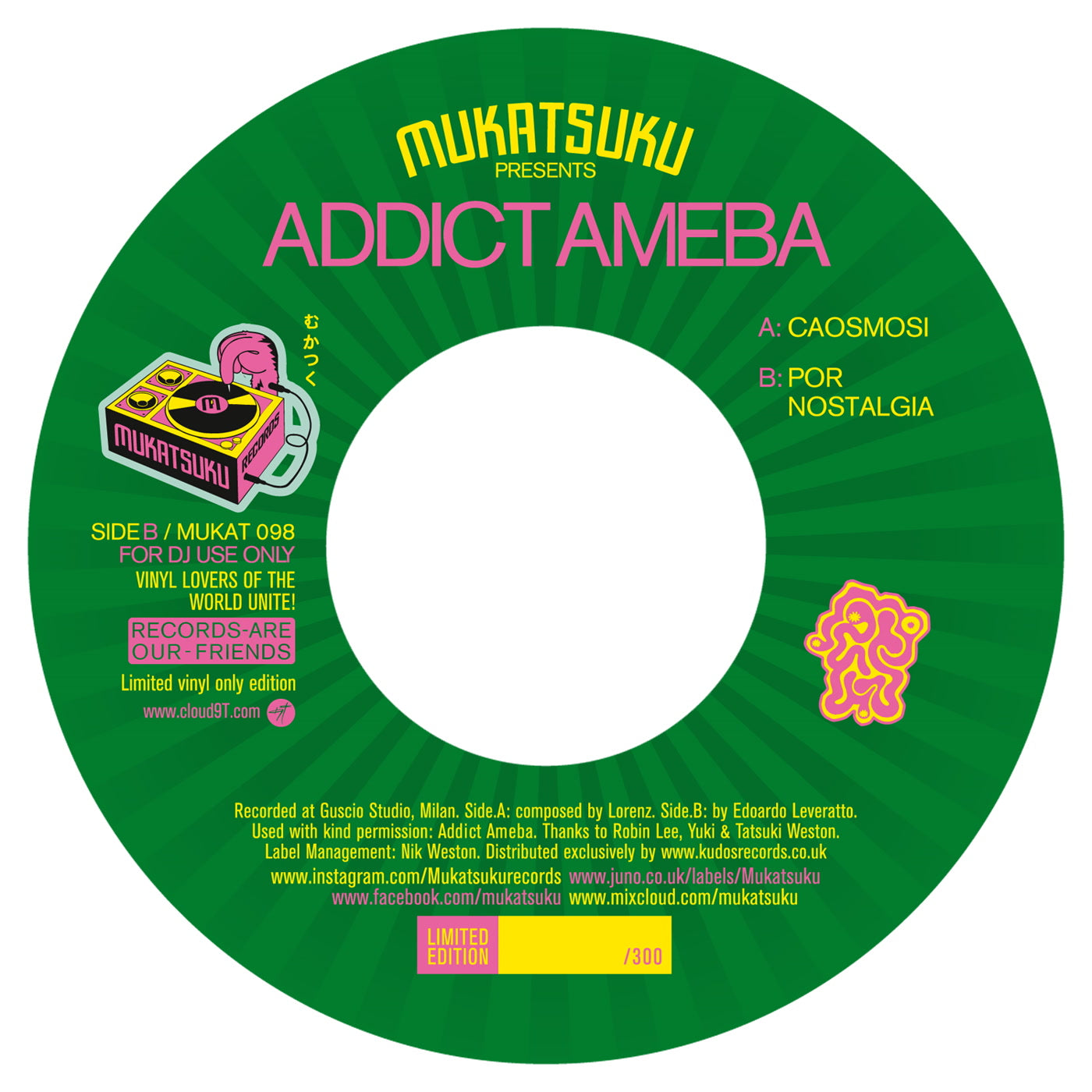 Addict Ameba - Caosmosi / Por Nostalgia (MUKAT-098)