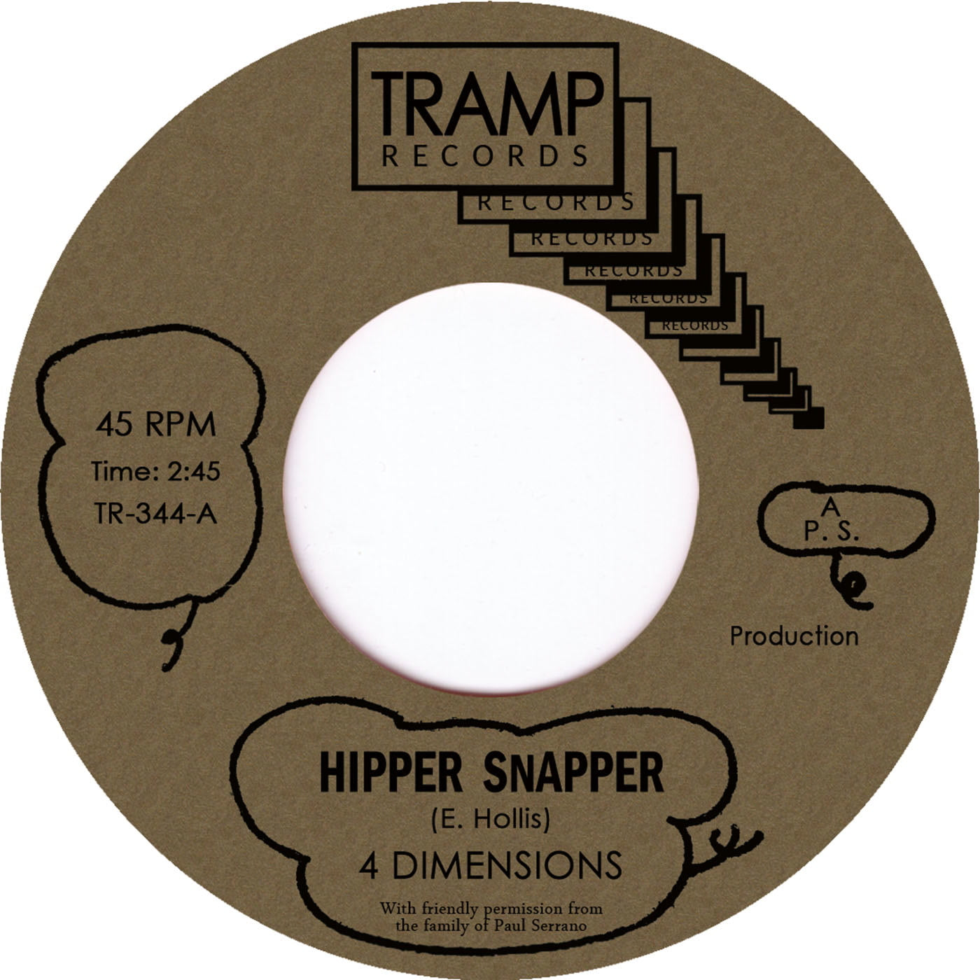 4 Dimensions - Hipper Snapper / 10 O'Clock Soul Meeting (TR-344)