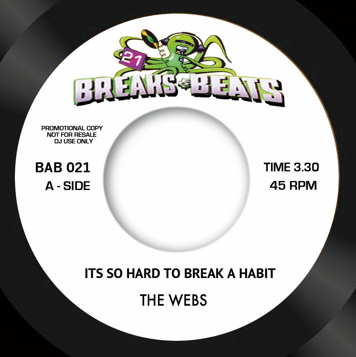 The Webs / Gamith - It's So Hard To Break A Habit / Darkness (BAB-021)