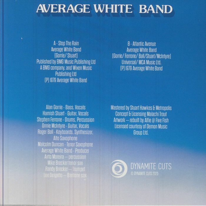 Average White Band - Stop the Rain / Atlantic Avenue (DYNAM-7153)