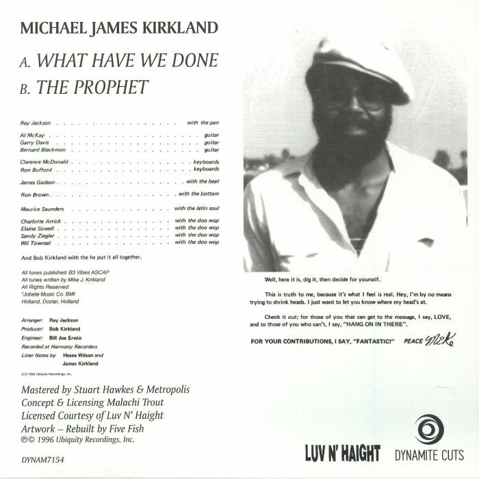 Mike James Kirkland - What Have We Done (DYNAM7154)