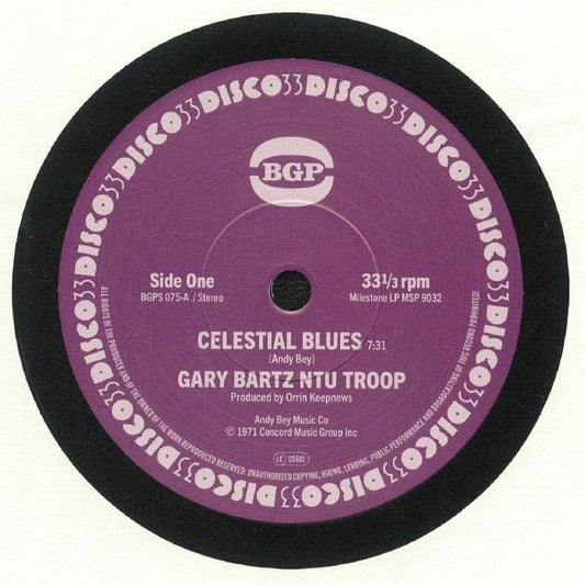 Gary Bartz NTU Troop - Celestial Blues / Gentle Smiles (BGPS-075)