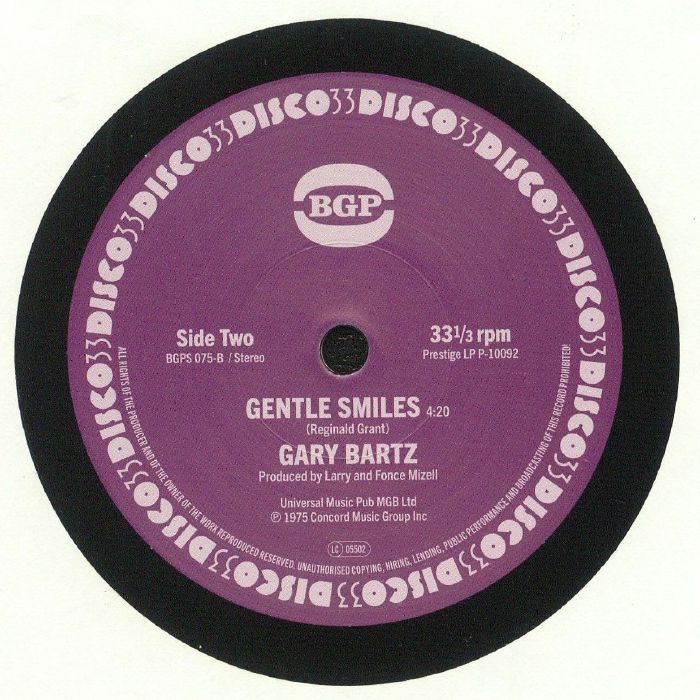 Gary Bartz NTU Troop - Celestial Blues / Gentle Smiles (BGPS-075)