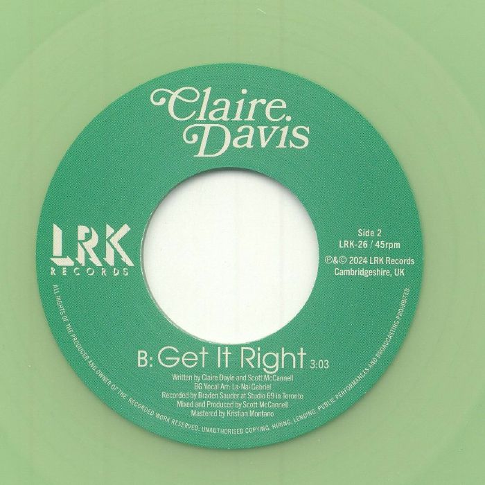 Claire Davis - Intuition / Get It Right