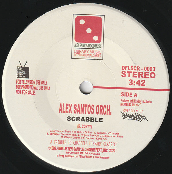 Alex Santos Orchestra - Scrabble /  Ostinato Bass (DFLSCR-003)